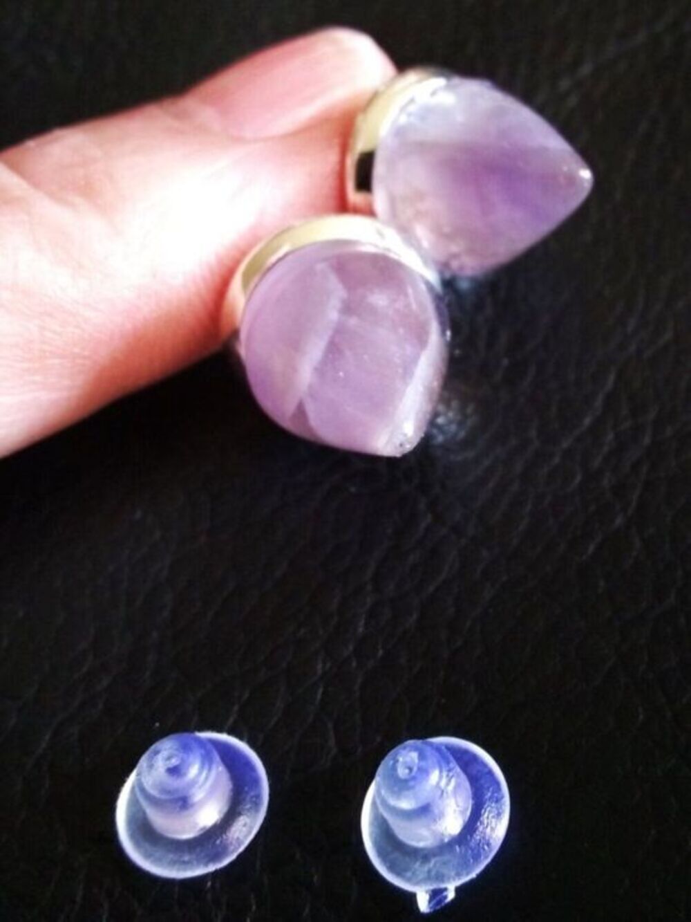 Pale Lilac Amethyst Cone Studs #2 ~ Edgy BadA$$ & Sexy!